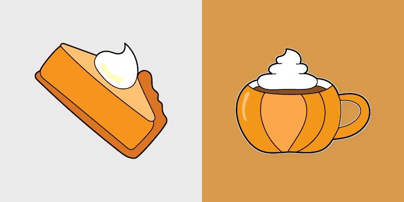 Cocoa Curls - Pumpkin Pie & Hot Chocolate Custom Cursor Pack