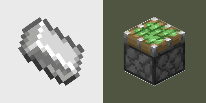Custom Cursor Pack - Minecraft Iron & Pistons