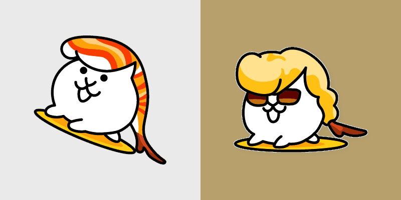 Cute Cursor Pack - Sushi Cat & Fried Shrimp Delight