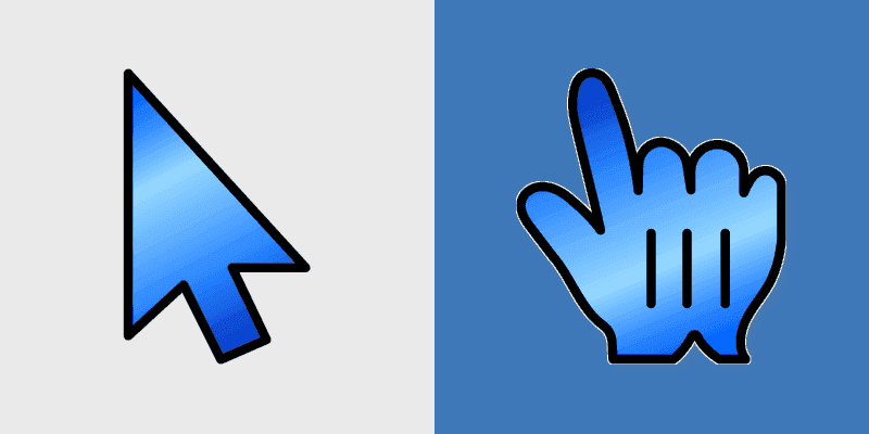 Cute Cursor Ice Gradient