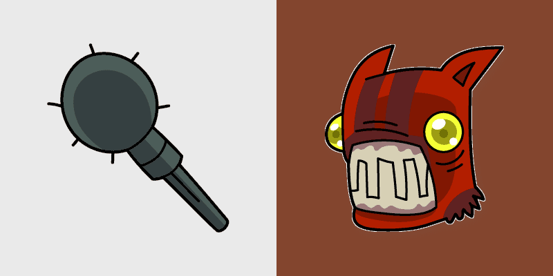 Castle Crashers Cute Fire Demon Custom Mouse Cursor Pack