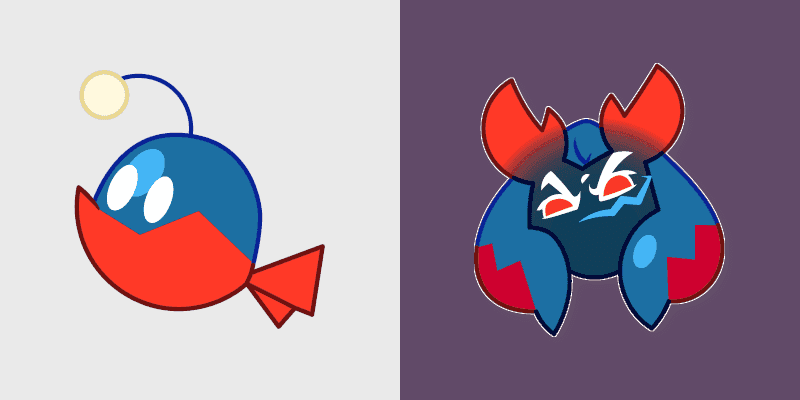 Cookie Run Cute Cursor Pack - Lobster & Anglerfish