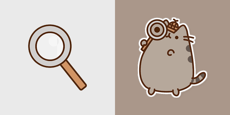 Cute Cursor Pack: Detective Pusheen