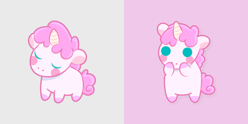 Custom Cute Cursor Pack - Magical Unicorns Adventure