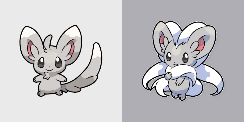 Cute Cursor Pack - Minccino & Cinccino