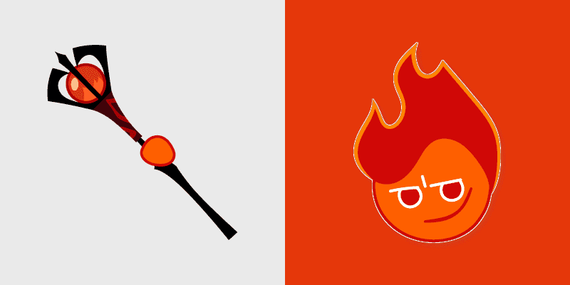 Fire Spirit Cookie Cursor Pack