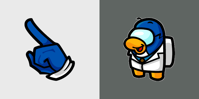 Cute Cursor Among Us Club Penguin Gary