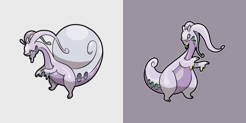 Dragon Cursor Pack - Goodra and Hisuian Goodra