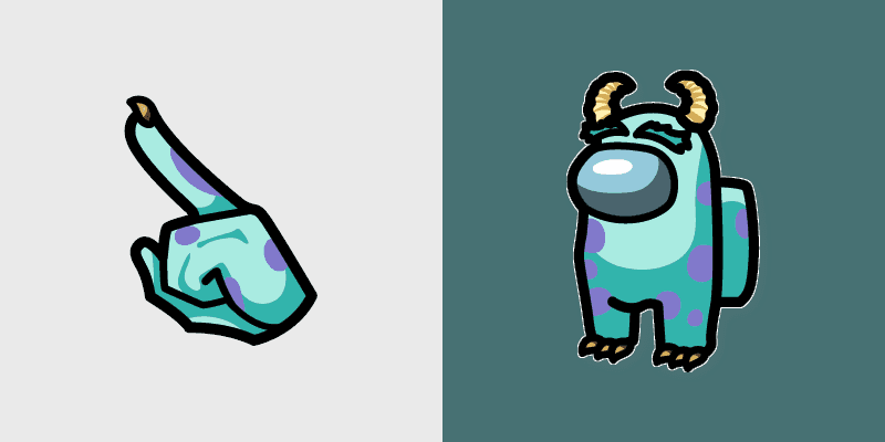 Custom Monsters Inc Mouse Cursor Pack