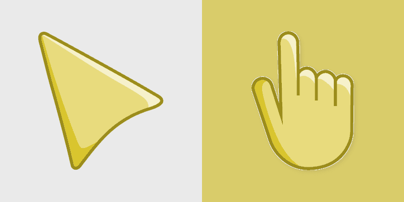 Warm Yellow Cursor Pack