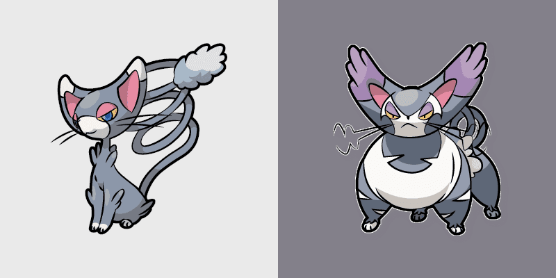 Cute Cursor Pack - Pokemon Glameow & Purugly