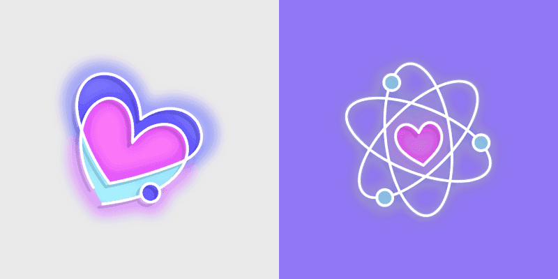 Neon Love-Inspired Cursor Pack