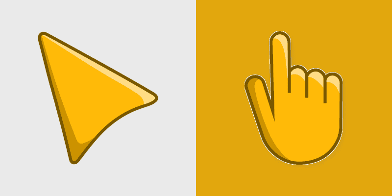 Cute Cursor Pack - Yellow Delight