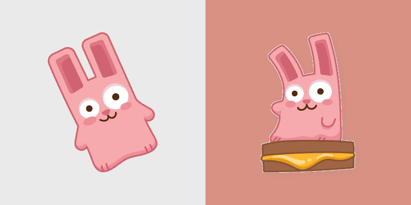 The Cute Bunny Cursor Pack