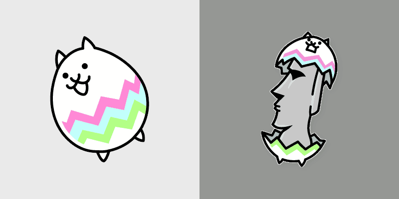 Battle Cats Custom Eggy & Easter Mouse Cursor Pack