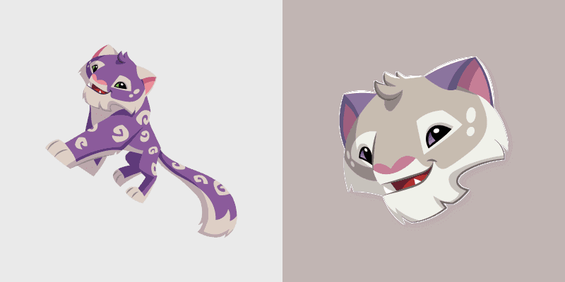 Cute Snow Leopard Cursor Pack