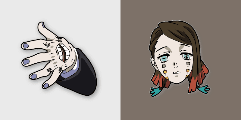 Cute Cursor Enmu - Demon Slayer Mugen Train Arc