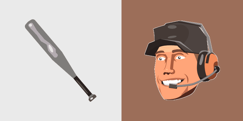 Custom Cursor - Team Fortress 2 Scout with Baseball Bat