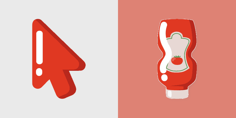 Cute Cursor Pack - Minimal Red Ketchup Style