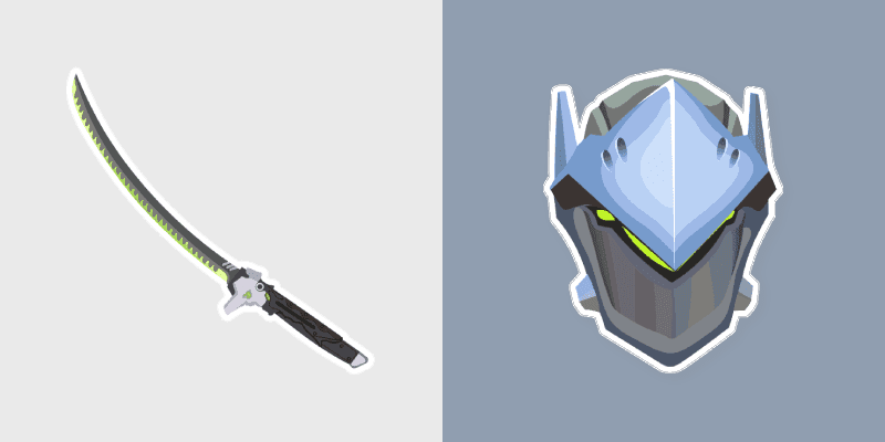 Custom Cute Overwatch Genji Ryu Katana Mouse Cursor Pack
