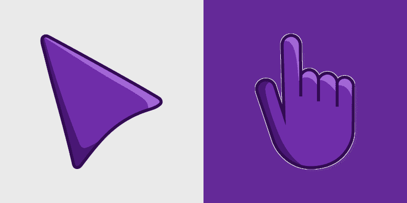 Cute Cursor Pack - Vibrant Grape