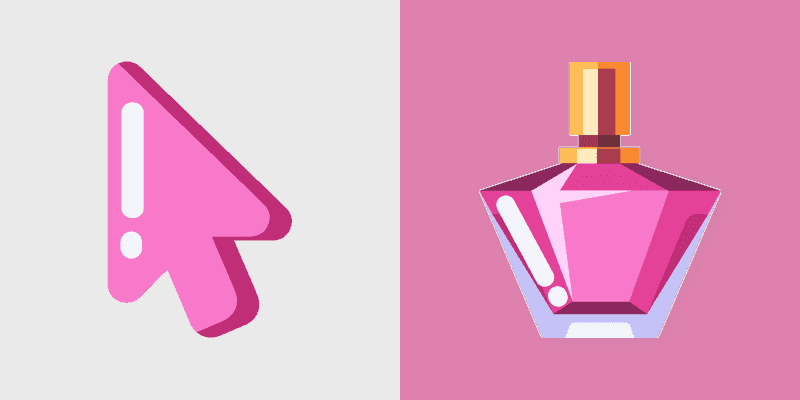 Cute Cursor Pack - Minimal Pink Perfume