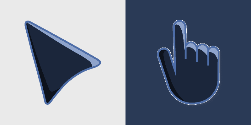 Cute Cursor Oxford Blue