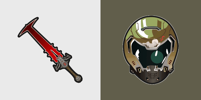 Cute Cursor Pack - Doom Slayer Collection