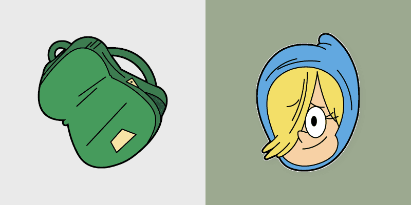 Cute Cursor - Nikki & Backpack