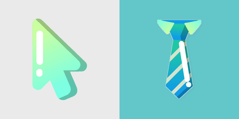 Modern Teal Cute Cursor Pack