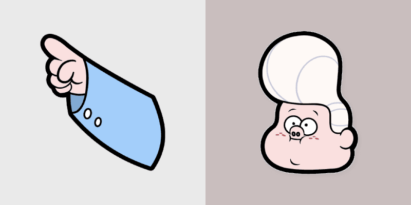 Cute Cursor Pack - Gravity Falls Gideon