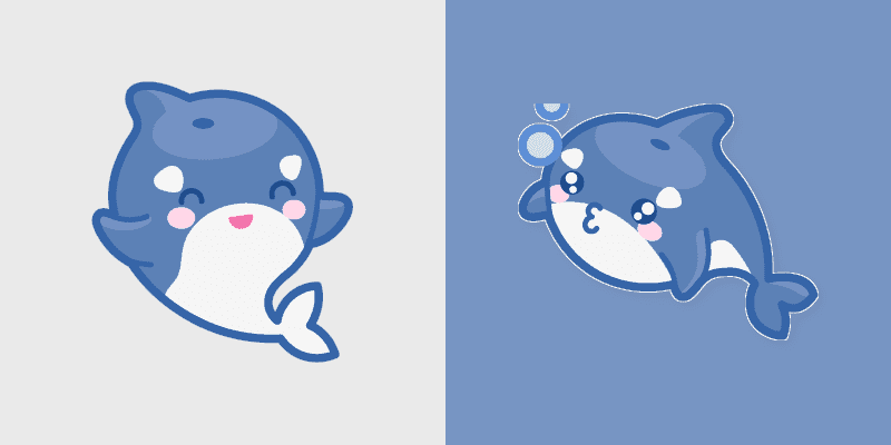 Cute Cursor Pack with Orcas