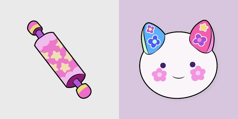 Cute Cursor Pack - Moully & Rolling Pin