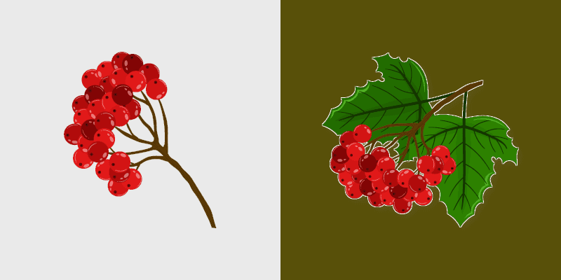 Custom Cute Viburnum Cursor Pack