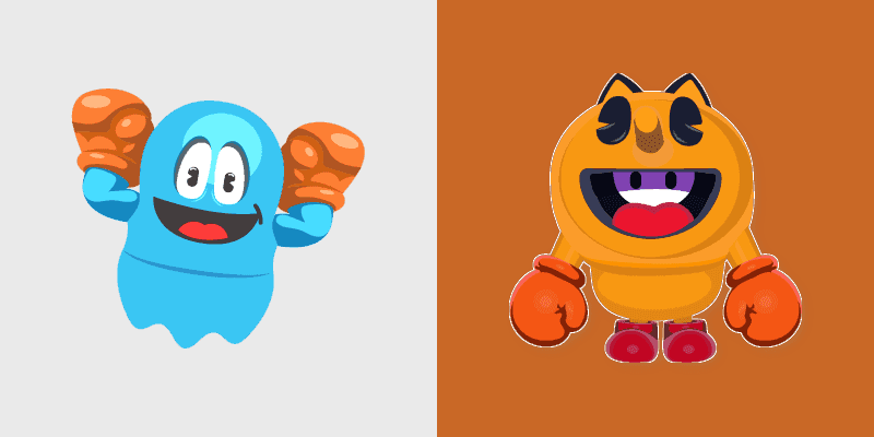 Custom Cute Pac-Man & Inky Mouse Cursor Pack