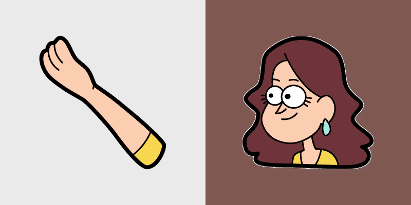 Cute Yellow Gravity Falls Cursor Pack
