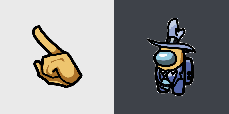 Among Us Cute Yellow Character Cursor Pack