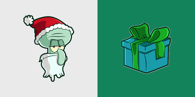 Squidward Santa Cursor Pack