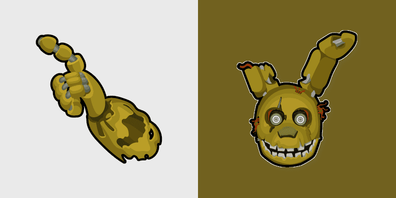 Custom Cursor Pack - Five Nights at Freddy's Springtrap