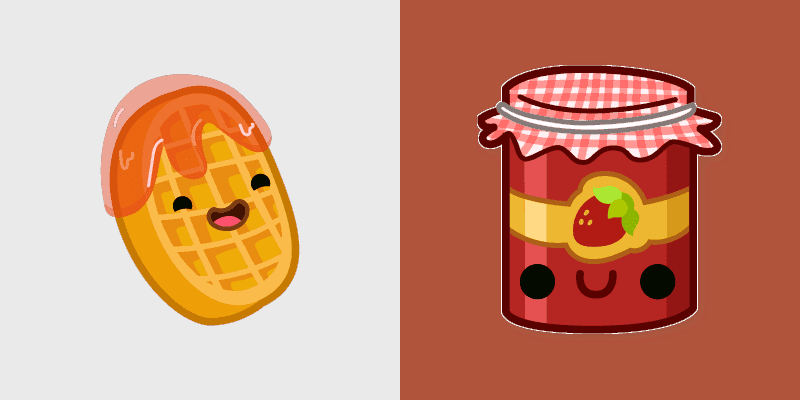 Cute Cursor Waffle & Jam Pack