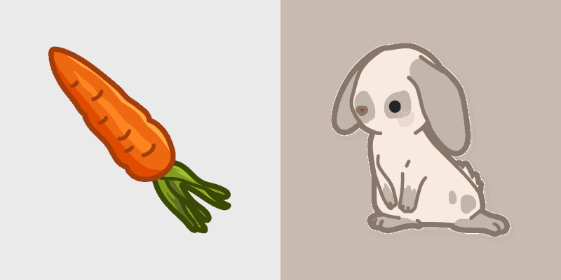 Cute Cursor Pack with Carrot Theme