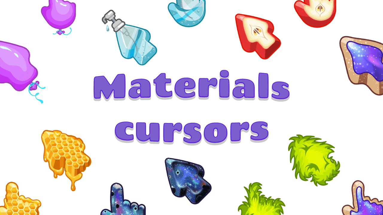Materials cursors
