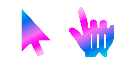 Bubble Gum Gradientcustom cursor pack