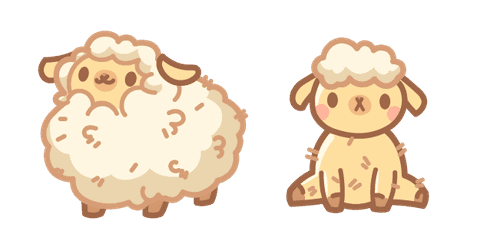 Cute Lambcustom cursor pack