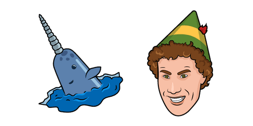 Elf and Mr Narwhalcustom cursor pack