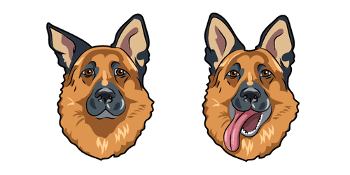 German Shepherd Dogcustom cursor pack