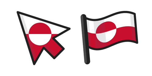 Greenland Flagcustom cursor pack