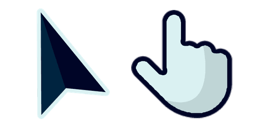 Modern Blackcustom cursor pack