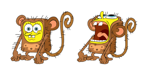 Monkey SpongeBobcustom cursor pack
