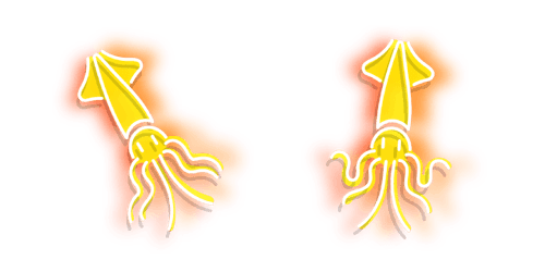 Neon Squidcustom cursor pack
